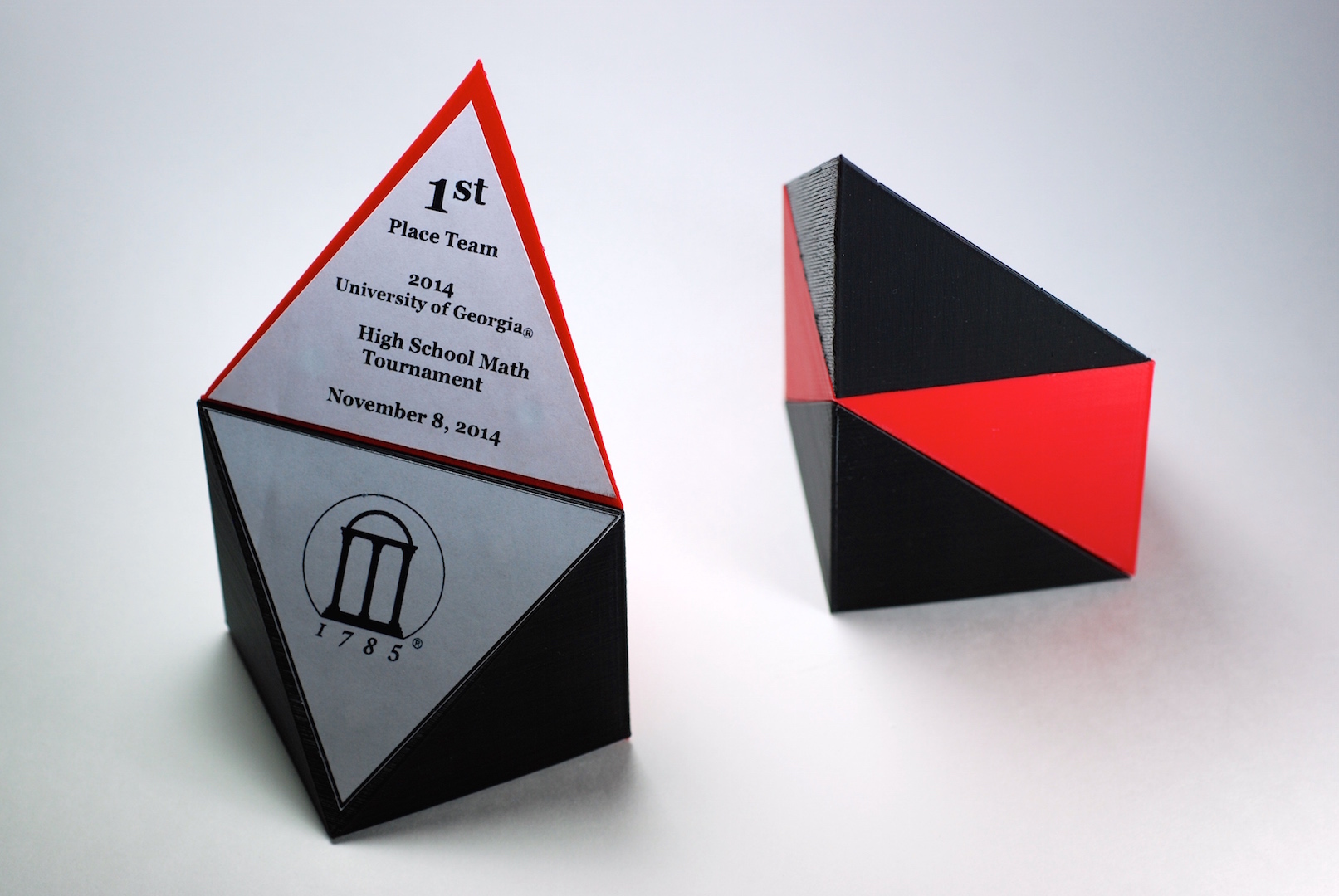 Cube Decomposition Trophy.